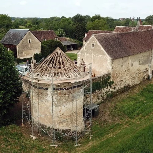 Restauration charpente ancienne pigeonnier