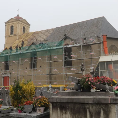 Restauration toiture ancienne église