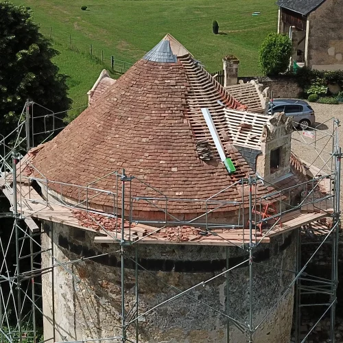 Restauration toiture ancienne tuiles