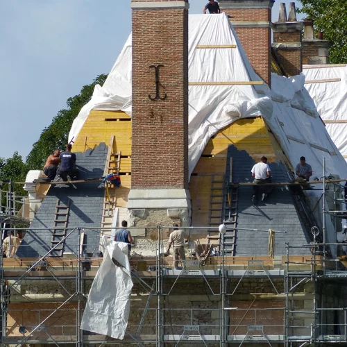 Restauration toiture château